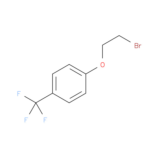 1-(2-Bromoethoxy)-4-(trifluoromethyl)benzene 化学構造式