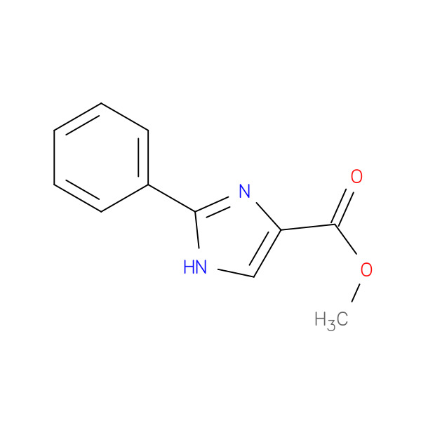 methyl 2-phenyl-1H-imidazole-4-carboxylate 化学構造式