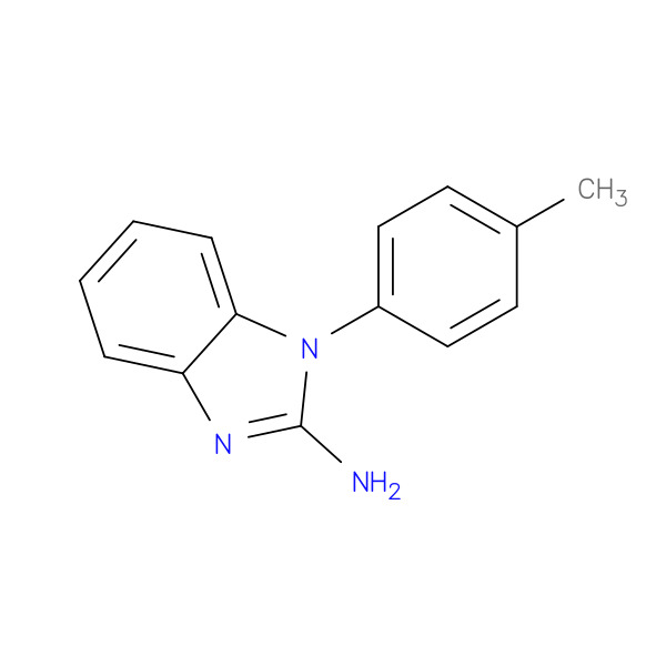 1-(4-Methylphenyl)-1H-1,3-benzodiazol-2-amine 化学構造式