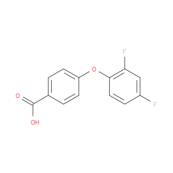 4-(2,4-DIFLUOROPHENOXY)BENZOIC ACID 化学構造式