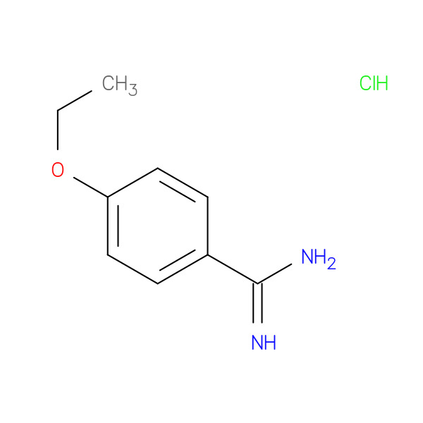 4-Ethoxybenzene-1-carboximidamide hydrochloride 化学構造式