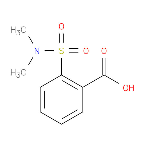 2-(N,N-Dimethylsulfamoyl)benzoic acid 化学構造式