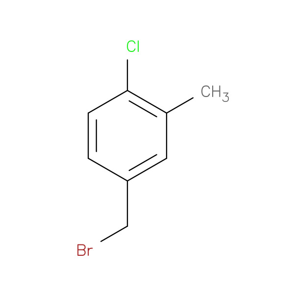 4-(Bromomethyl)-1-chloro-2-methylbenzene 化学構造式