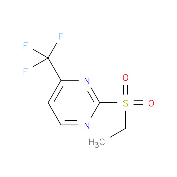 2-(Ethylsulfonyl)-4-(trifluoromethyl)pyrimidine 化学構造式