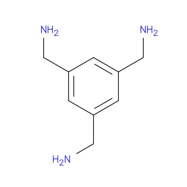 [3,5-bis(aminomethyl)phenyl]methanamine 化学構造式