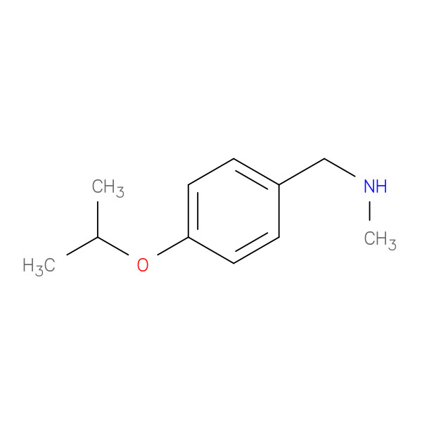 methyl({[4-(propan-2-yloxy)phenyl]methyl})amine 化学構造式