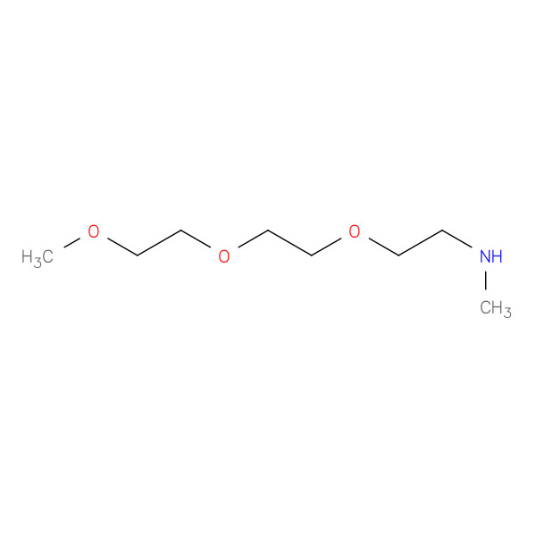 2-(2-(2-Methoxyethoxy)ethoxy)ethyl-N-methylamine 化学構造式