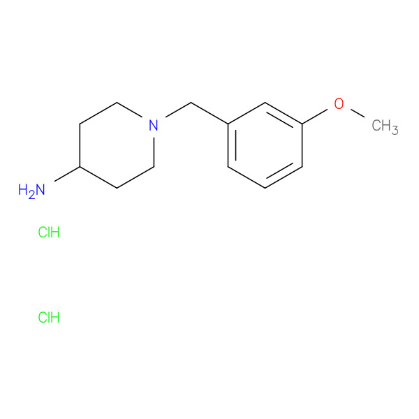 1-[(3-METHOXYPHENYL)METHYL]PIPERIDIN-4-AMINE DIHYDROCHLORIDE 化学構造式