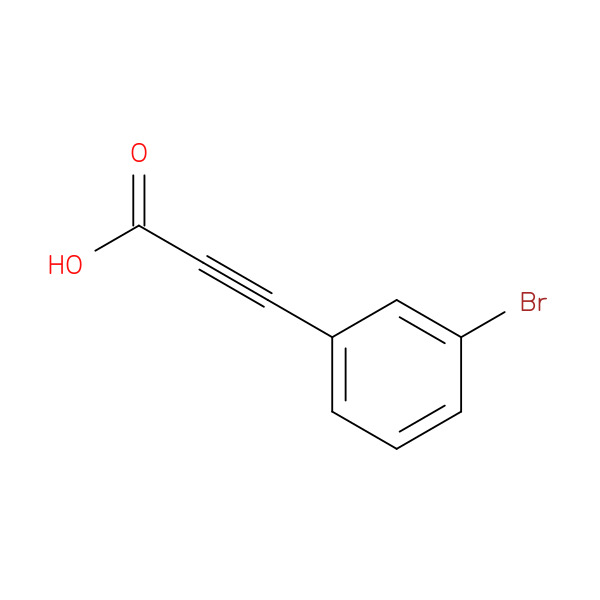 2-Propynoic acid, 3-(3-bromophenyl)- 化学構造式