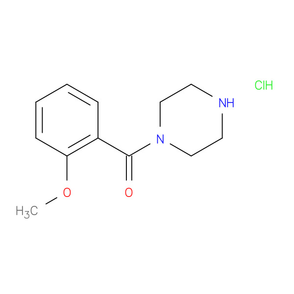 1-(2-methoxybenzoyl)piperazine hydrochloride 化学構造式