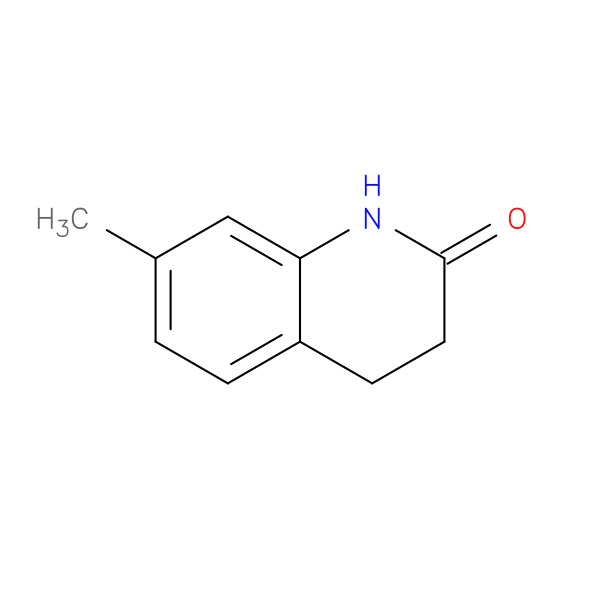 7-methyl-1,2,3,4-tetrahydroquinolin-2-one 化学構造式