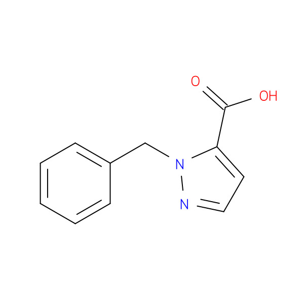 1-Benzyl-1h-pyrazole-5-carboxylic acid 化学構造式