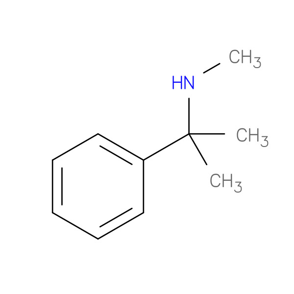 methyl(2-phenylpropan-2-yl)amine 化学構造式