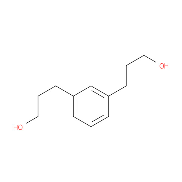 3-[3-(3-HYDROXYPROPYL)PHENYL]PROPAN-1-OL 化学構造式