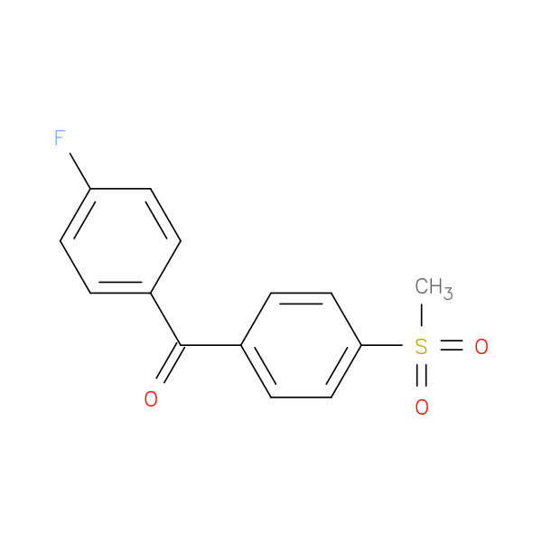 (4-Fluorophenyl)(4-methanesulfonylphenyl)methanone 化学構造式