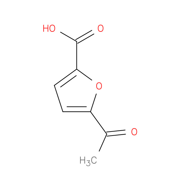 5-acetylfuran-2-carboxylic acid 化学構造式