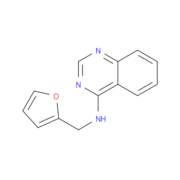 N-(FURAN-2-YLMETHYL)QUINAZOLIN-4-AMINE 化学構造式