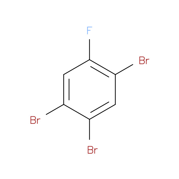 1,2,4-Tribromo-5-fluorobenzene 化学構造式
