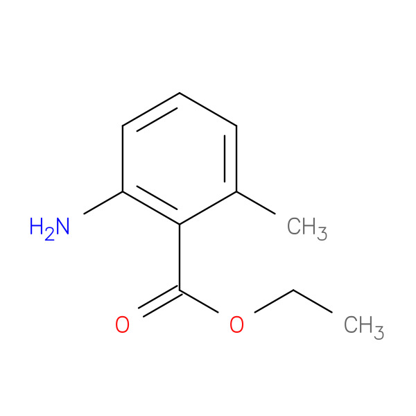 Ethyl 2-amino-6-methylbenzoate 化学構造式