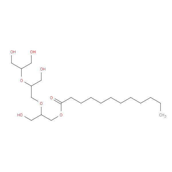 Triglycerol monolaurate 化学構造式