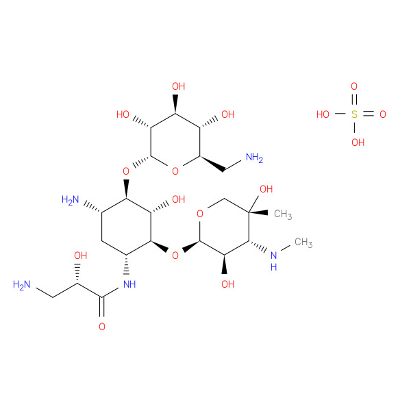 Isepamicin Sulphate 化学構造式