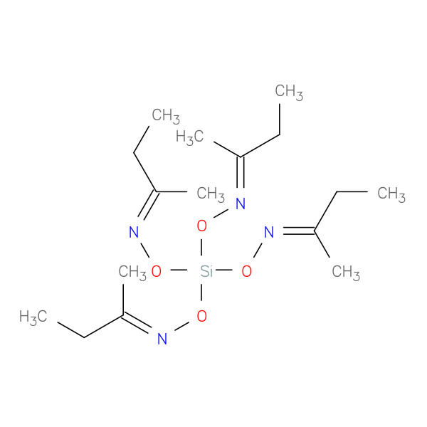 2-Butanone 2,2′,2′′,2′′′-(O,O′,O′′,O′′′-silanetetrayltetraoxime) 化学構造式