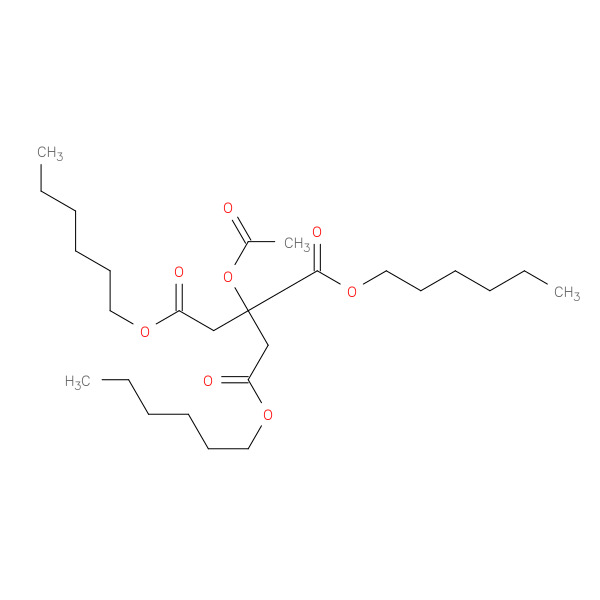 Acetyl tri-n-hexyl citrate 化学構造式