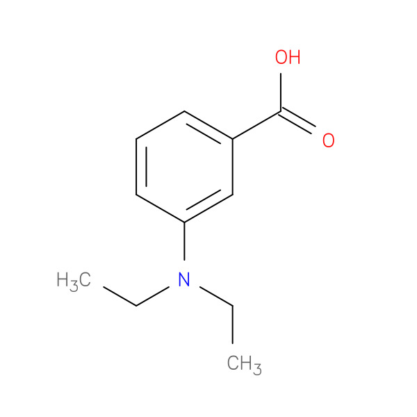 3-(Diethylamino)benzoic acid 化学構造式