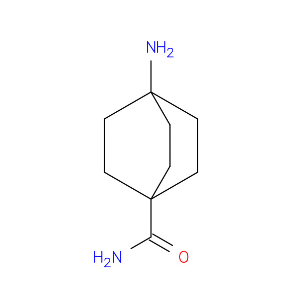 4-Aminobicyclo[2.2.2]octane-1-carboxamide 化学構造式