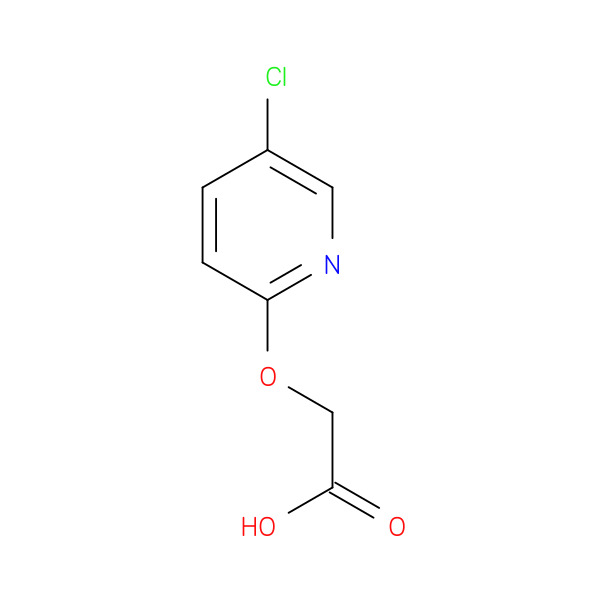 2-((5-Chloropyridin-2-Yl)Oxy)Acetic Acid 化学構造式