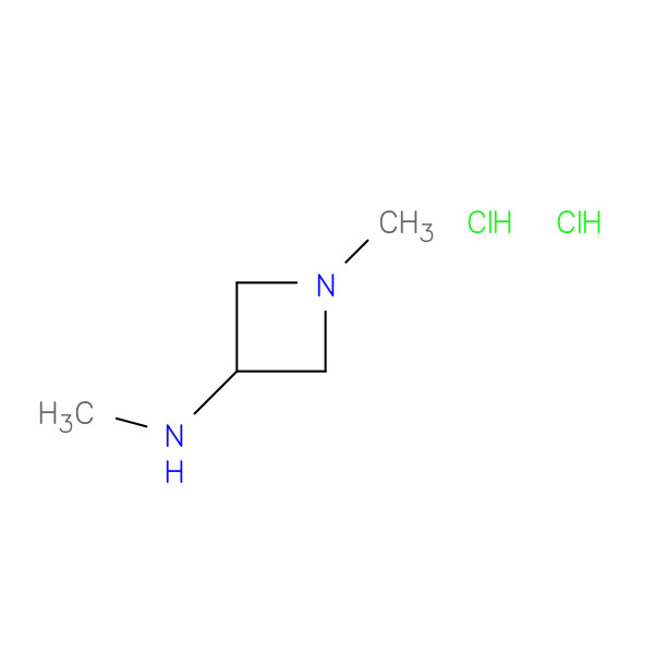 N,1-Dimethylazetidin-3-Amine Dihydrochloride 化学構造式