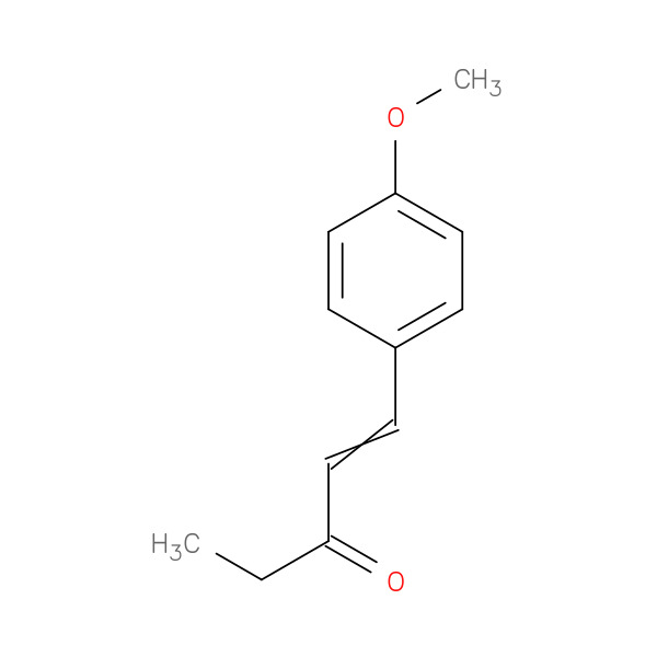 1-(4-Methoxyphenyl)pent-1-en-3-one 化学構造式