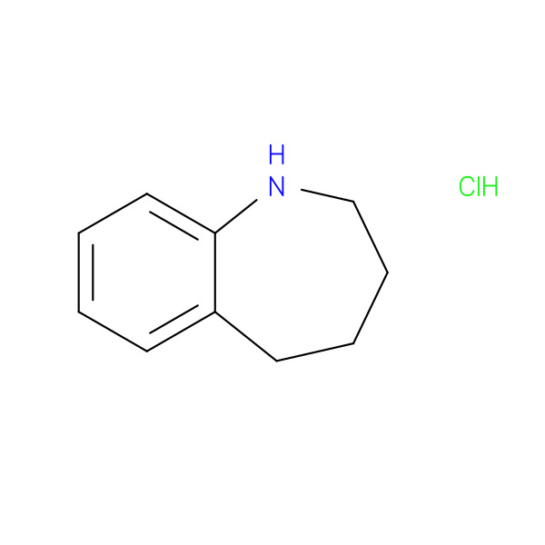 2,3,4,5-Tetrahydro-1H-benzo[b]azepine hydrochloride 化学構造式