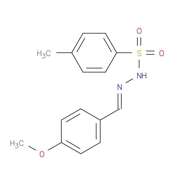 N'-(4-methoxybenzylidene)-4-methylbenzenesulfonohydrazide 化学構造式