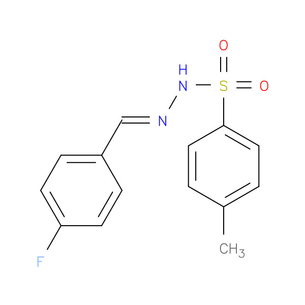 N'-(4-fluorobenzylidene)-4-methylbenzenesulfonohydrazide 化学構造式