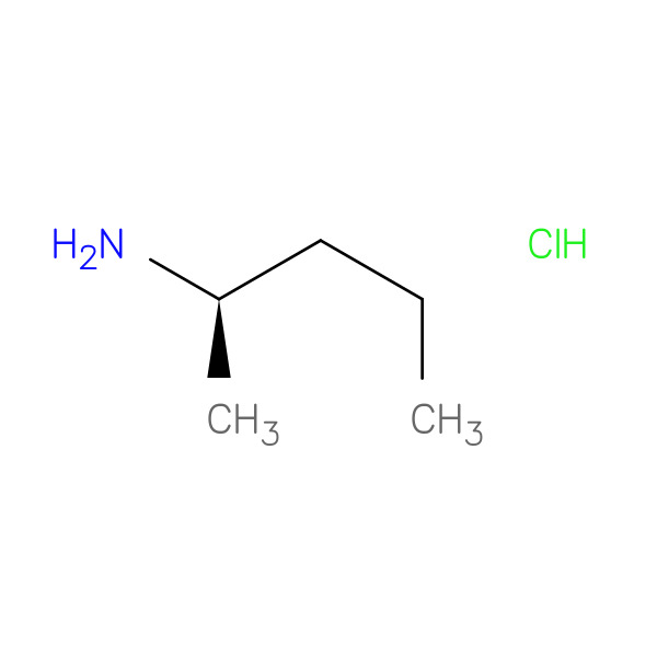 (R)-Pentan-2-Amine Hydrochloride 化学構造式