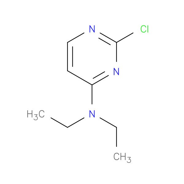 2-Chloro-4-(diethylamino)pyrimidine 化学構造式