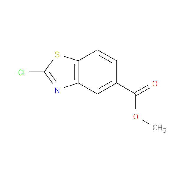 2-CHLORO-BENZOTHIAZOLE-5-CARBOXYLIC ACID METHYL ESTER 化学構造式