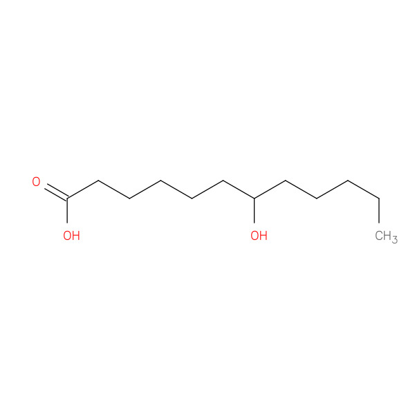 Dodecanoic acid, 7-hydroxy- 化学構造式