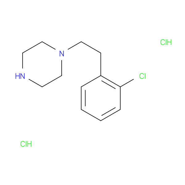 1-(2-CHLOROPHENETHYL)PIPERAZINE 化学構造式