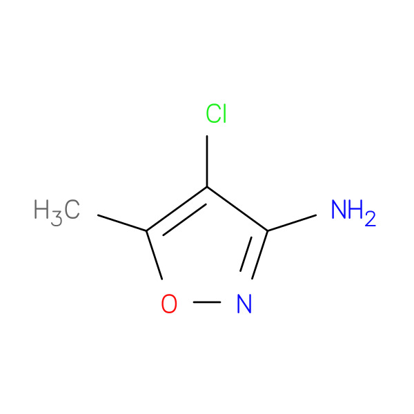 4-Chloro-5-methyl-isoxazol-3-ylamine 化学構造式