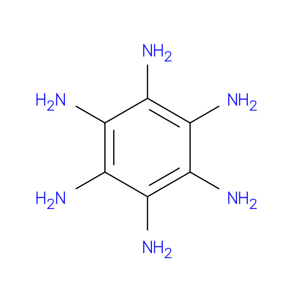 1,2,3,4,5,6-Benzenehexamine 化学構造式