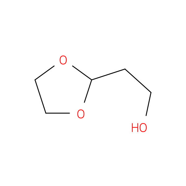 2-(1,3-Dioxolan-2-yl)ethanol 化学構造式