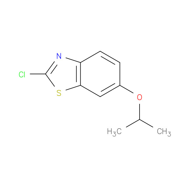 2-CHLORO-6-(PROPAN-2-YLOXY)-1,3-BENZOTHIAZOLE 化学構造式