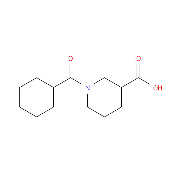 1-(CYCLOHEXYLCARBONYL)PIPERIDINE-3-CARBOXYLIC ACID 化学構造式