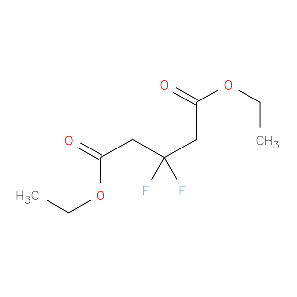 DIETHYL 3,3-DIFLUOROPENTANEDIOATE 化学構造式