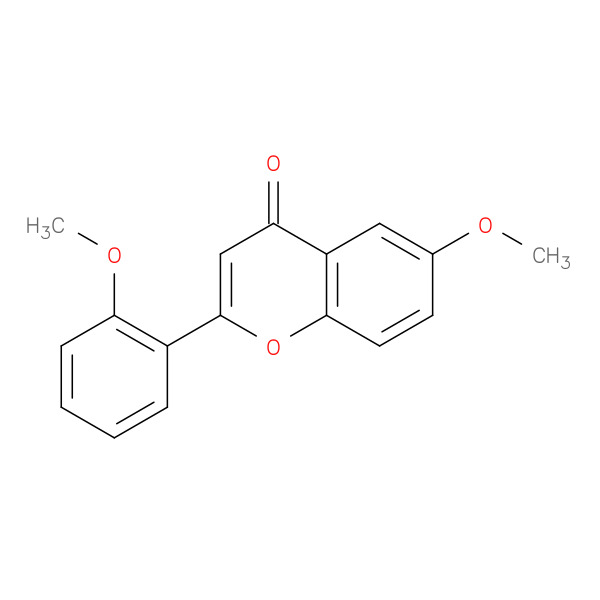 6,2'-Dimethoxyflavone 化学構造式