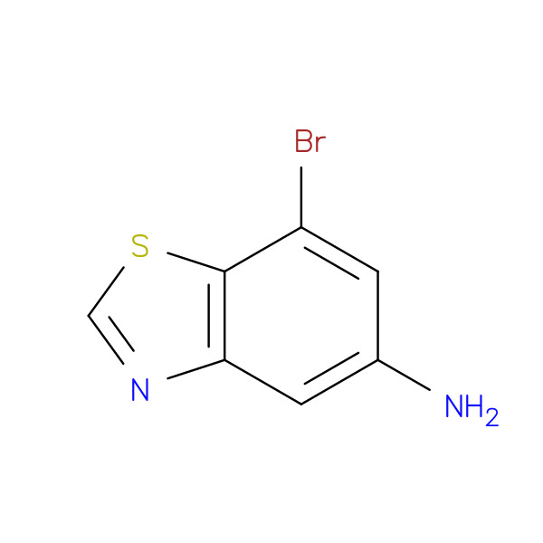 7-Bromobenzo[d]thiazol-5-amine 化学構造式