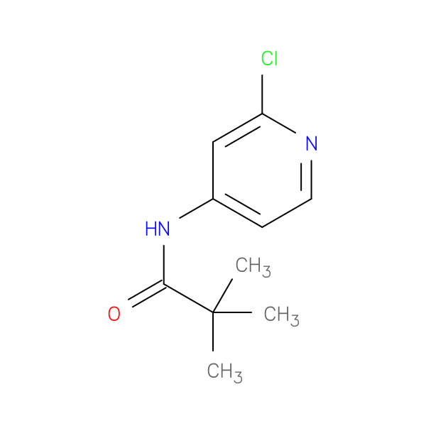 N-(2-Chloropyridin-4-yl)pivalamide 化学構造式
