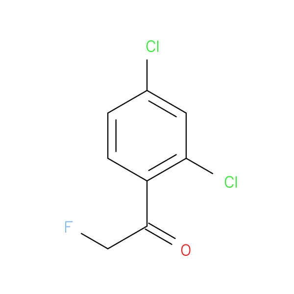1-(2,4-Dichlorophenyl)-2-fluoroethanone 化学構造式